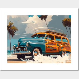 classic Woody Wagon Posters and Art